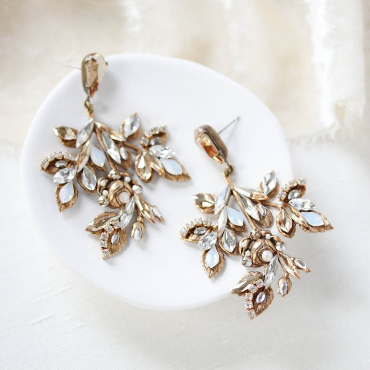 Antique on sale wedding earrings