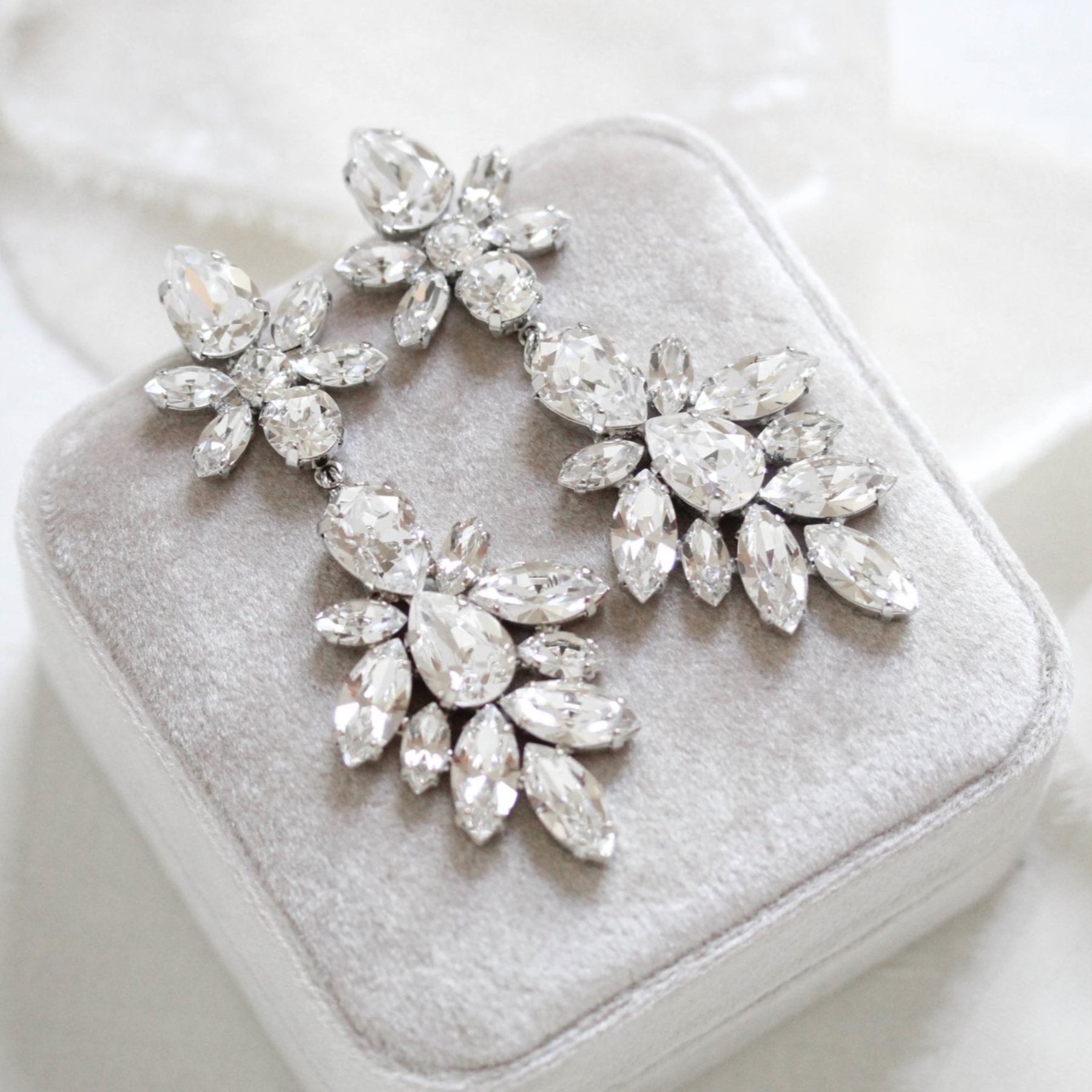 Crystal Bridal earrings– Page 2 – Treasures by Agnes