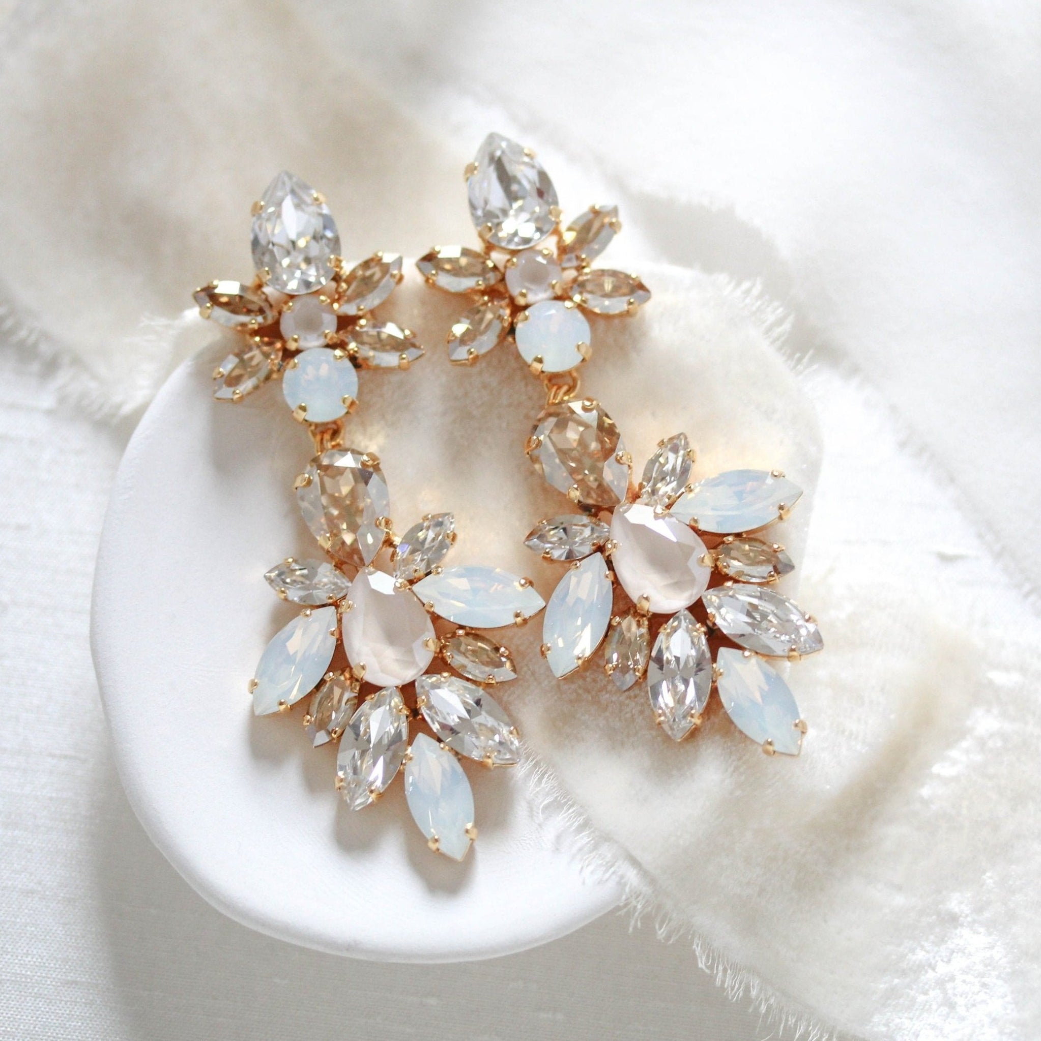 Crystal Bridal earrings– Page 2 – Treasures by Agnes