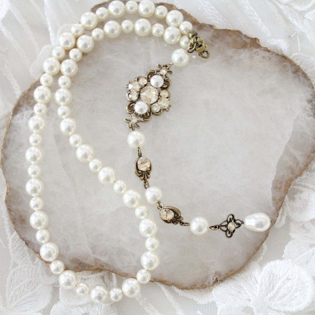 Backdrop hot sale pearl necklace