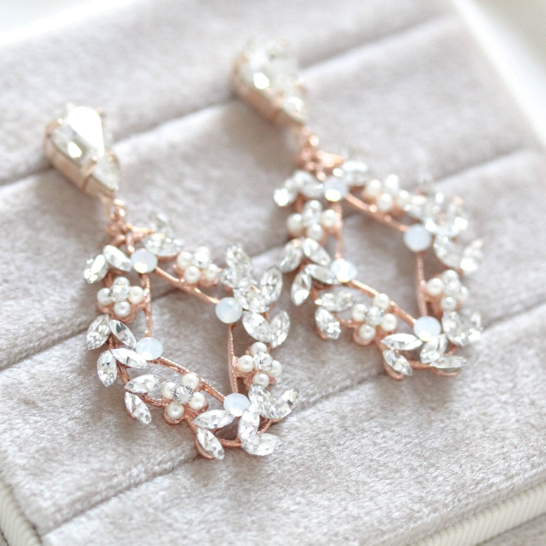 Crystal Bridal earrings– Page 2 – Treasures by Agnes