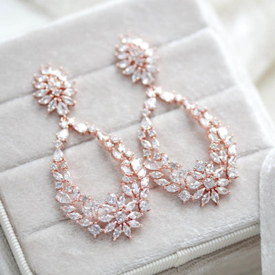 CZ Pearl Stud Earrings Small Wedding Earrings Pearl Bridal -  Israel